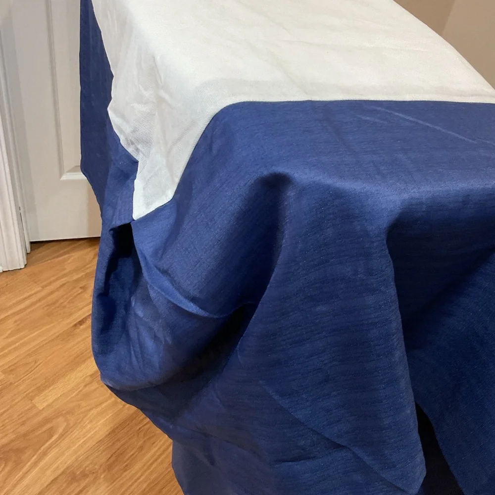 Navy blue bed skirt Full size